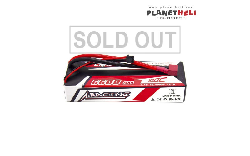 CNHL Racing Series 6600MAH 7.4V 2S 100C Lipo Battery Hard Case Car with Deans Plug